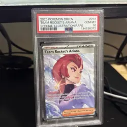 2025 Pokemon DRI EN Team Rockets Ariana SIR PSA 10 - Image 3