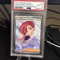 2025 Pokemon DRI EN Team Rockets Ariana SIR PSA 10 - Image 4