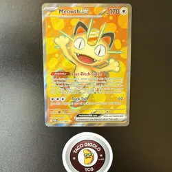 2026 Pokemon PERFECT ORDER Meowth ex 107/088 Ultra Rare Full Art NM Pack Fresh! - Image 2