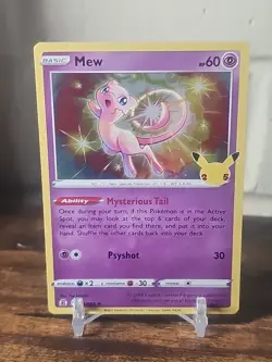 Pokemon TCG Mew 11/25 Holo Rare Celebrations 25th Anniversary - Image 2