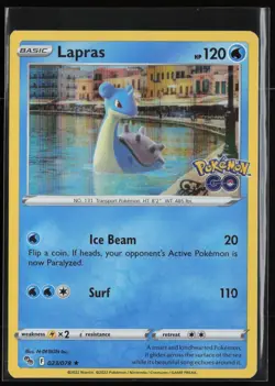 Lapras 23/78 - Pokemon Go - PTCG - NM - Image 1
