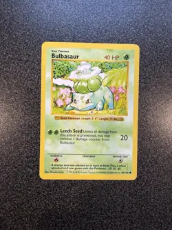 Pokemon Shadowless Starter Bulbasaur 44 Squirtle 63 Charmander 46 Base Set MP - Image 2