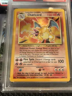 1999 Pokemon Game Base Set #4 Charizard Holo Rare PSA 4 VG-EX - Image 4