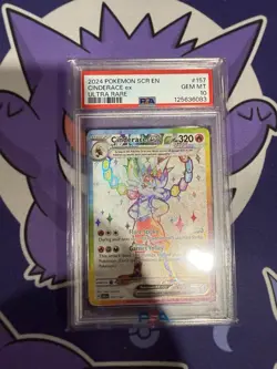 2024 Pokemon SCR EN Cinderace EX Ultra Rare PSA10 - Image 1