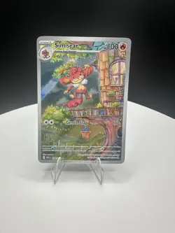 Simisear 100/086 Holo Illustration Rare White Flare Pokemon Near Mint - Image 1
