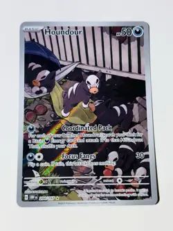 Houndour 204/197 SV03: Obsidian Flames Holo Illustration Rare Pokemon TCG - Image 1