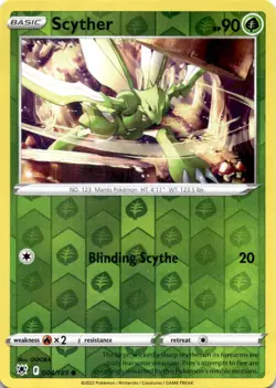 SCYTHER 004/189 C ASTRAL RADIANCE POKEMON REVERSE HOLO MP - Image 1