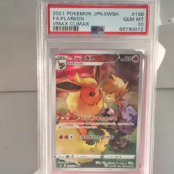 PSA 10 Flareon 188/184 CHR s8b VMAX Climax Japanese Pokemon Tcg Character Holo - Image 1
