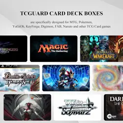 Card Deck Box for MTG Card Storage Box Holds 100 Plus Single Sleeved Cards - Image 5