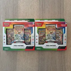Pokemon First Partner Illustration Collection Series 1 Box New Lot of 2 IN HAND! - Image 1