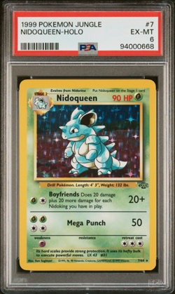 1999 POKEMON JUNGLE #7 NIDOQUEEN-HOLO PSA 6 - Vintage WOTC - Image 1