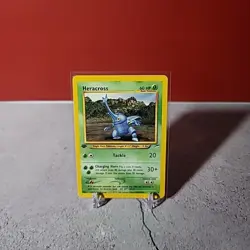 1st Edition Heracross 41/105 Neo Destiny Pokemon 2002 M/NM Pack to Sleeve - Image 1