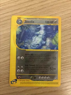 💥 Steelix 2002 Pokemon vintage 35/147 Aquapolis Rare E-Reader Non-Holo Foil - Image 1