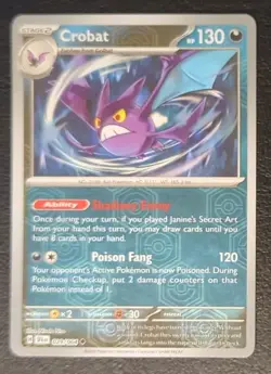 Pokemon TCG Shrouded Fable Crobat Reverse Holo 029/064 - Image 1
