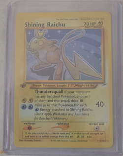 Pokemon Shining Raichu 111/105 Neo Destiny Secret Rare Holo 1st Edition - Image 1