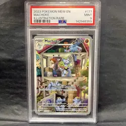 PSA 9 Machoke 177/165 Illustration Rare 2023 Pokemon 151 Mew EN - Image 1