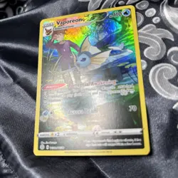 Pokemon Vaporeon Brilliant Stars TG02/30 Ultra Rare Holo HP110 Aurora Beam - Image 2