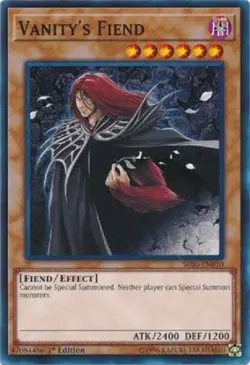 ( VANITY'S FIEND ) - Common - SR06-EN010 - 1st - NM - Yu-Gi-Oh Lair of Darkness - Image 1