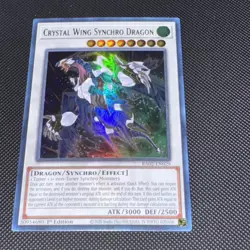 Yugioh! TCG Crystal Wing Synchro Dragon NM Ultra Rare RA02-EN029 - Image 1