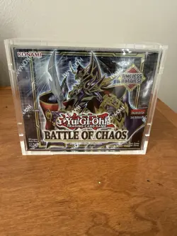 Yu-Gi-Oh! Battle of Chaos Sealed Booster Box 1st Edition (BACH) W/ Acrylic Case - Image 1