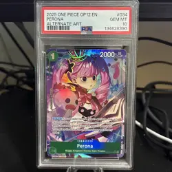 One Piece OP12-034 English Perona Alternate Alt Art PSA 10 - Image 2