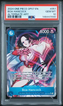 One Piece CCG Boa Hancock Alternate Art OP07-051 PSA 10 Gem Mint - Image 3