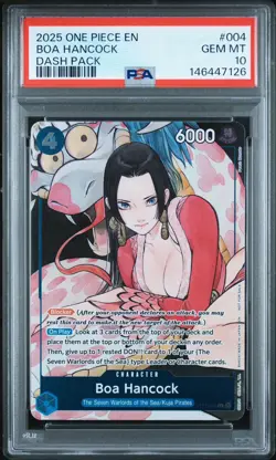 2025 ONE PIECE PROMOS ILLUSTRATION BOX VOL.1 #004 BOA HANCOCK PSA 10 - Image 1