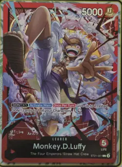 Monkey.D.Luffy - ST21-001 - Leader - English - Near Mint - One Piece CCG - Image 1