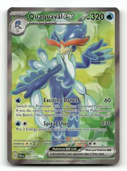 Quaquaval ex 235/193 - Paldea Evolved - Pokemon Card NM/M - Image 1