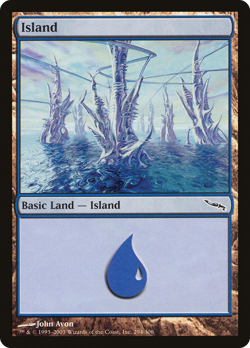 Island (294) #294 (Foil) (MP) Mirrodin MRD Magic MTG - Image 1