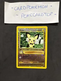 Pokemon Card Pichu 35-Promo-Ita-black Star Wizard-Holo Reverse-Nm/mint! - Image 1