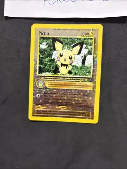 Pokemon Card Pichu 35-Promo-Ita-black Star Wizard-Holo Reverse-Nm/mint! - Image 3