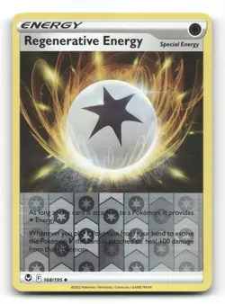 Regenerative Energy 168/195 - Silver Tempest Reverse Holo - Pokemon Card NM/M - Image 1