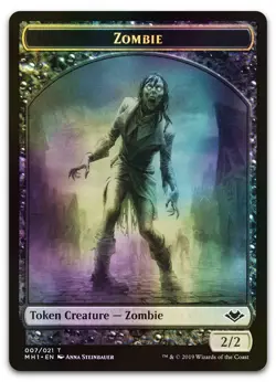 Zombie Token #7 (Foil) (NM) Modern Horizons MH1 Magic MTG - Image 1