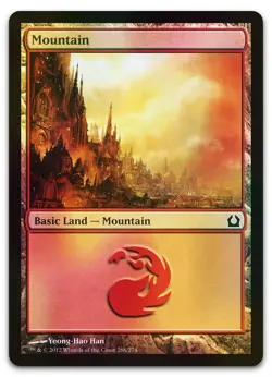 Mountain (266) #266 (Foil) (NM) Return to Ravnica RTR Magic MTG - Image 1