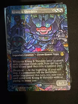 Krang & Shredder (Borderless) R Teenage Mutant Ninja Turtles 201 NM - Image 1