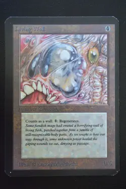Magic The Gathering MTG LIVING WALL Alpha Edition NM Near Mint - Image 1