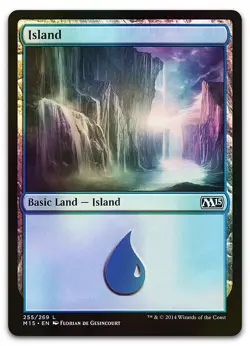 Island (255) #255 (Foil) (LP) Magic 2015 M15 Magic MTG - Image 1