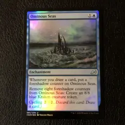 Ominous Seas Foil x1 Ikoria NM Condition See Pics - Image 1