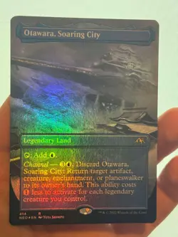 1X FOIL Otawara, Soaring City BORDERLESS MINT MTG Magic NEO Kamigawa Neon CEDH - Image 1