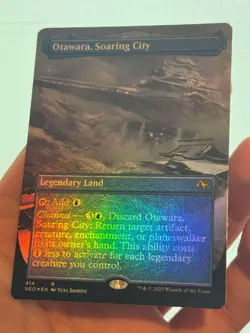 1X FOIL Otawara, Soaring City BORDERLESS MINT MTG Magic NEO Kamigawa Neon CEDH - Image 2
