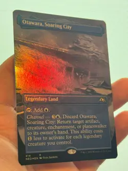 1X FOIL Otawara, Soaring City BORDERLESS MINT MTG Magic NEO Kamigawa Neon CEDH - Image 3