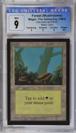 FOREST Collectors Ed Intl CGC 9 Q+ MTG [NOS] - Image 1