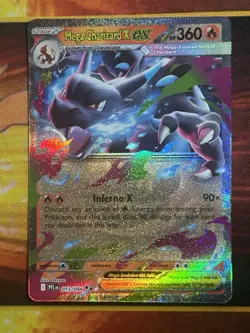 Mega Charizard x EX RR 013/080 Holo Phantasmal Flames Pokemon Card - Image 1