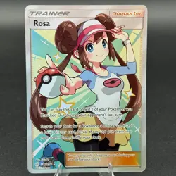 Pokemon TCG Rosa Full Art Holo Trainer Ultra Rare 236/236 Sm-Cosmic Eclipse - Image 1