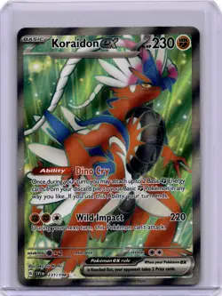 Pokemon Koraidon ex Ultra Rare SV01: Scarlet & Violet Base Set 231/198 NM - Image 1