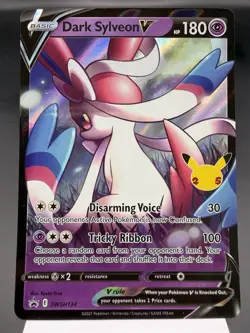 Dark Sylveon V SWSH134 - Ultra Rare Promo - Celebrations Pokemon Card MINT - Image 1