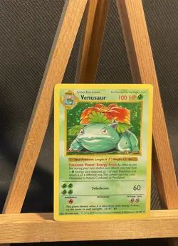 Shadowless Venusaur (15/102) Base Set Holo Pokemon Card LP+ - Image 1