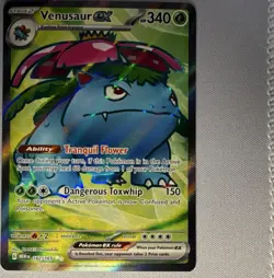 Pokemon Venusaur EX 182/165 Sv: Scarlet & Violet 151 Ultra Rare Holo Card - Image 1