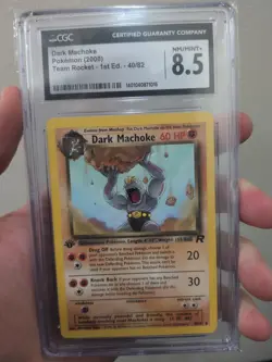 2000 Pokemon Rocket DARK MACHOKE 1st Edition 40/82 CGC 8.5 NM-MT - Image 1